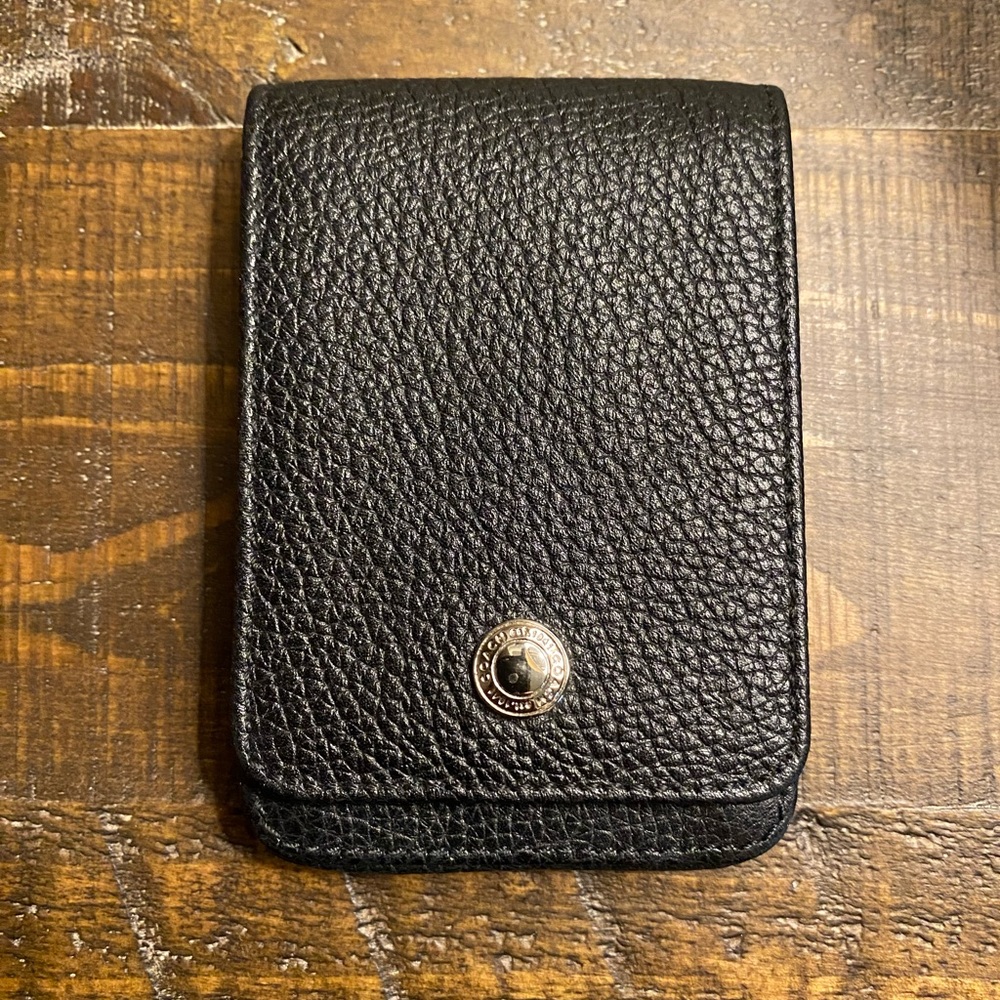 Coach Black Leather Card Holder